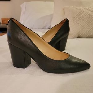 Nine West Block Heels Black Like-New Size 8